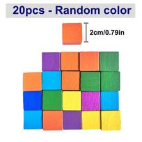2cm/2.5cm/3cm/4cm Kubiniai Blokeliai Kubinė Geometrinė Erdvė Loginio Mąstymo Žaidimas Vaikams Mediniai Statybiniai Blokeliai Edukaciniai Žaislai Vaikams