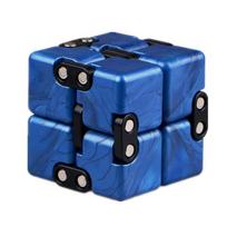 QiYi 2x2 beprotiškas kubas 2x2x2 begalinis magiškas begalinis kubas, atpalaiduojantis slėgį mažinantis 2 sluoksnių kubas, galvosūkis žaislai vaikams, dovana mėlyna
