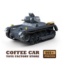 WWII Military Tank MOC Bricks Model Classic Light Armored Vehicle Building Blocks Army Soldier Toys Boy Children Christmas Gifts