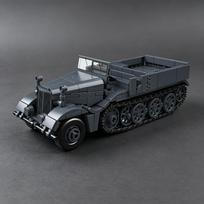 SD.KFZ.9 FAMO WWII German 18-Ton Giant Half-Track Tractor Building Blocks Toy Armored Vehicle for Boys NO BOX