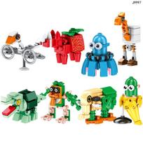 Italian Brainrot Tung Tung Tung Sahur Building Blocks Animals  Tralalelo Tralala Shark Bricks Toy Gift for Children Kids