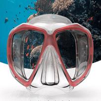 OLOEY Diving Mask and Snorkel Set raudona