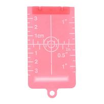 Vertical/Horizontal Laser Level Target Card Red/Green Line Beam Distance Plate Magnetic Inch/cm Leveling Board Tool Accessories raudona
