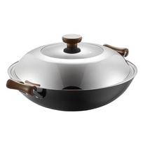 Chui Da Huang 40cm Cast Iron Stir-Fry Wok with Double Handles