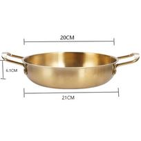 ARKIE Gold Stainless Steel Commercial Induction Hot Pot
