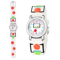 3D Embossed Unisex Sports Watch for Kids – Basketball Design, Perfect for Students & Kindergarten Gift balta