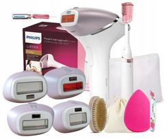 Zestaw Depilator Laserowy Philips Lumea Prestige Z 4 Nasadkami + Pokrowiec