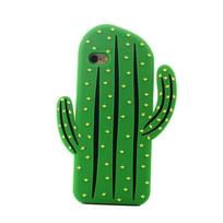 Vienaragio minkštas silikoninis telefono dėklas, skirtas iPhone 7 8, su gyvūno papuošimu ir individualiu stoveliu Cactus-5