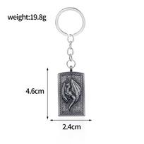 Elden Ring Weapon Model Keychain & Metal Badge Pendant Necklace Set Separate Packaging