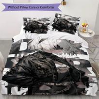 NieR Automata Pattern Bedding uilt Set uilt Cover Pillowcase Home Decoration Birthday Gift (1 * duvet cover + 2 * pillowcase without core) 135x200cm