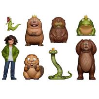Disney Pixar Hoppers Bebrai Transformuojamas Veiksmo Figūrėlių Rinkinys 8 Vnt Mielas Animacinis PVC Modelis Žaislas Vaikams Dovana Kolekcija