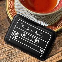 Retro Cassette MAGsafe Card Holder Leather Apple Phone Case Single Card Holder