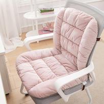 Winter Thicked Office Computer Chair Cushion Corduroy Quilted Sponge Soft Comfort One-piece Backrest Integrated Chair Seat Pad