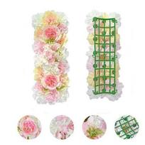 Artificial Rose Flower Panel Arc Baby Shower Decoration Wedding Wall Background Decor Table Arrangement Flower Row