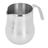 650ml Capacity Milk Frothing Pitcher With Handle Silver Coffee Milk Frothing Pitcher Stainless Steel Espresso Frothing Cup