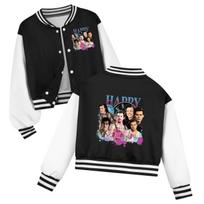 Kids Harry Styles Kiss All The Time Album Printing Baseball Jackets 110cm