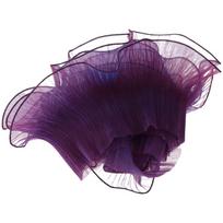Rankų darbo siuvimas Organza Tiulis Raizginys Violetinis Šifonas Raizgytas Klostuotas 5 Jardo Raizginio Nėriniuotas Kraštas Aplikacija Apdaila smėlis