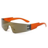 Cycling Sports Latest Steampunk Sunglasses Women Y2k Punk Goggle Designer Sunglasses Men Silver Reflective Shades Stylish Eyewea As shown in the figu