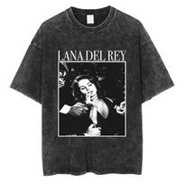 Lana Del Rey Ldr Sailing Vintage Wash T Shirt Unisexs Retro Style short sleeve TShirt Unisex Women Hip Hop Oversized tees Streetwear M