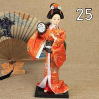 Japanese Geisha Dolls Asian Geisha Crafts Kimono Dolls  Beautiful Kimono Lady Collection Home Desktop Decor Miniature Figurines 1 Pcs