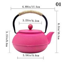 900ml Cast Iron Teapot Kitchen Teaware Japanese Tea Kettle For Boiling Water Retro Old-fashioned Kung Fu Tea Set Home Furnishing