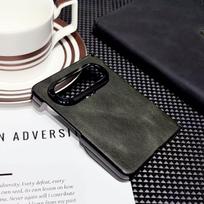 Huawei Pura X Max Case: Magnetic Center Axis, Crazy Horse Pattern, Full Coverage, Anti-Drop, Hot Seller Huawei Pura X Max