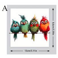 Funny Bird Creative Window Decoration Stickers for Window Glass Wall Mirrors Toilet Refrigerators Home Decoration Vinyl Decals