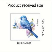 Bird Flower Switch Stickers Not Fade Living Room Badroom Plants Animal Wall Stickers Removable Vinyl Decals DIY Home Decoration (as the picture,16x14.5CM)