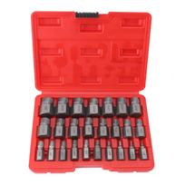 25 Pieces Screw Extractors Hex Shank Imperial Screw Remover Tool For Damaged Broken Stripped Screws Bolts Original Color sidabras