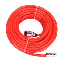 5*8mm High Pressure Flexible Air Compressor Hose with Male/Female Quick Connector 15M Red raudona