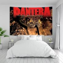 Gobeleno roko grupė Panteras estetiškas namas 75x100 juoda