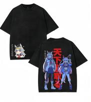 Umamusume Anime Lover Washed Tshirt Year round clothing personality Clothes Plus Size Unisex NewModel Couples high quality tee S