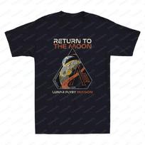 Artemis II Lunar Flyby Badge Graphic Tee Retro Style Cotton T-Shirt Trendy Fashion Streetwear Vintage Cool O-neck Men's Clothing S įvairiaspalvis