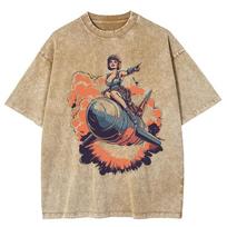 Beer Bottle Bomb Anime T Shirt Printed Oversized Graphic Tshirts Casual Streetwear Cotton Tops S
