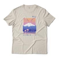 Mount Fuji Vaporwave Art Aesthetic Graphic T-T-Shirt Unisex Lightweight Cotton 2XL