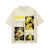 Dio Brando JoJo's Bizarre Adventure T Shirt Anime Y2k Washed T-shirt Summer Oversized Short Sleeve Cotton Tees Top Men Clothing S