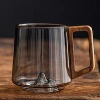 Internal Mountain Protrusion Glass Cup Large Capacity Tea Cup Drinkware Water Drinking Cup  Gift pilka
