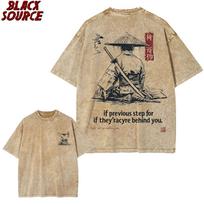 T Anime Samurai Tokyo Warrior  Cotton Men Woment Tshirt Summer Autumn Daily Outdoor Sports Casual Loose Street Short S