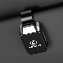 Automobilio saulės skydelio akinių laikiklis Saulės akinių dėklas Akinių spaustukas Lexus logotipui ES300 IS300 IS350 ES250 IS250 CT200H GS350 NX200 NX black