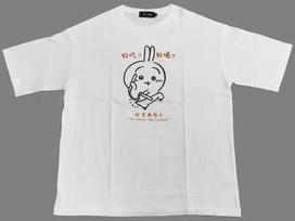 Chikawa Cafe 2nd Clothing Rabbit Kung Fu Big T T-Shirt White L Size M