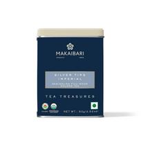 Makaibari Tea Treasures Silver Tips Imperial Organic Darjeeling Full Moon Oolong Tea 50 g Rare Harvest Tin Leaf