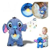 Stitch Raminantis pliušinis žaislas 25 cm Mėlynas Raminantys garsai Ritmiškas judėjimas Miego palydovas