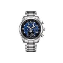 CITIZEN 100 meters waterproof solar movement titanium strap 43mm men's watch blue dial BY1010-81L mėlyna