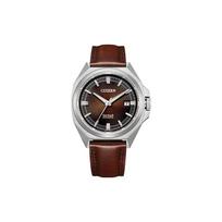 CITIZEN Series8 Series Antimagnetinis Šviečiantis Krokodilo Odos Dirželis Madingas Verslo Vandeniui Atsparus Mechaninis Ciferblatas Nerūdijančio Plieno Krokodilo Oda St NB6011-11W mėlyna