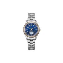 CITIZEN 50 meters waterproof, solar Quartz, super titanium strap, , women's watch, blue dial EE1016-66L mėlyna