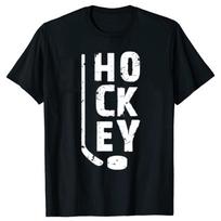 Funny Ice Hockey Player Gift Hockey Son Hockey Dad Graphic Tshirt Men Fashion Casual Tshirt 100 Cotton Loose Oversized T Shirt S juoda