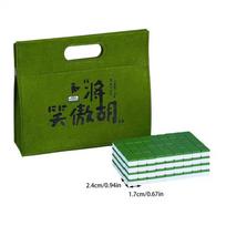 30MM Chinese Mahjong Game Set With 144 Tiles Dice And Storage Case For Adults Friend Family Party Board Game Outdoor Travel žalia