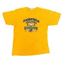 Fairfield Falcons T-Shirt Mens Womens Tees Top Graphic Print USA Y2K 00s Yellow Mens S