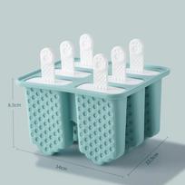 Creative Design Homemade Ice Box DIY Popsicle Mold Cube Tray Ice Cream Popsicle Mold  Kitchen Use mėlyna