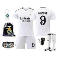 Vaikų futbolo aprangos komplektas Real Madrid 2024-2025 Baltas Poliesterio Treniruočių varžybų komplektas Jaunimui 115-125 CM balta